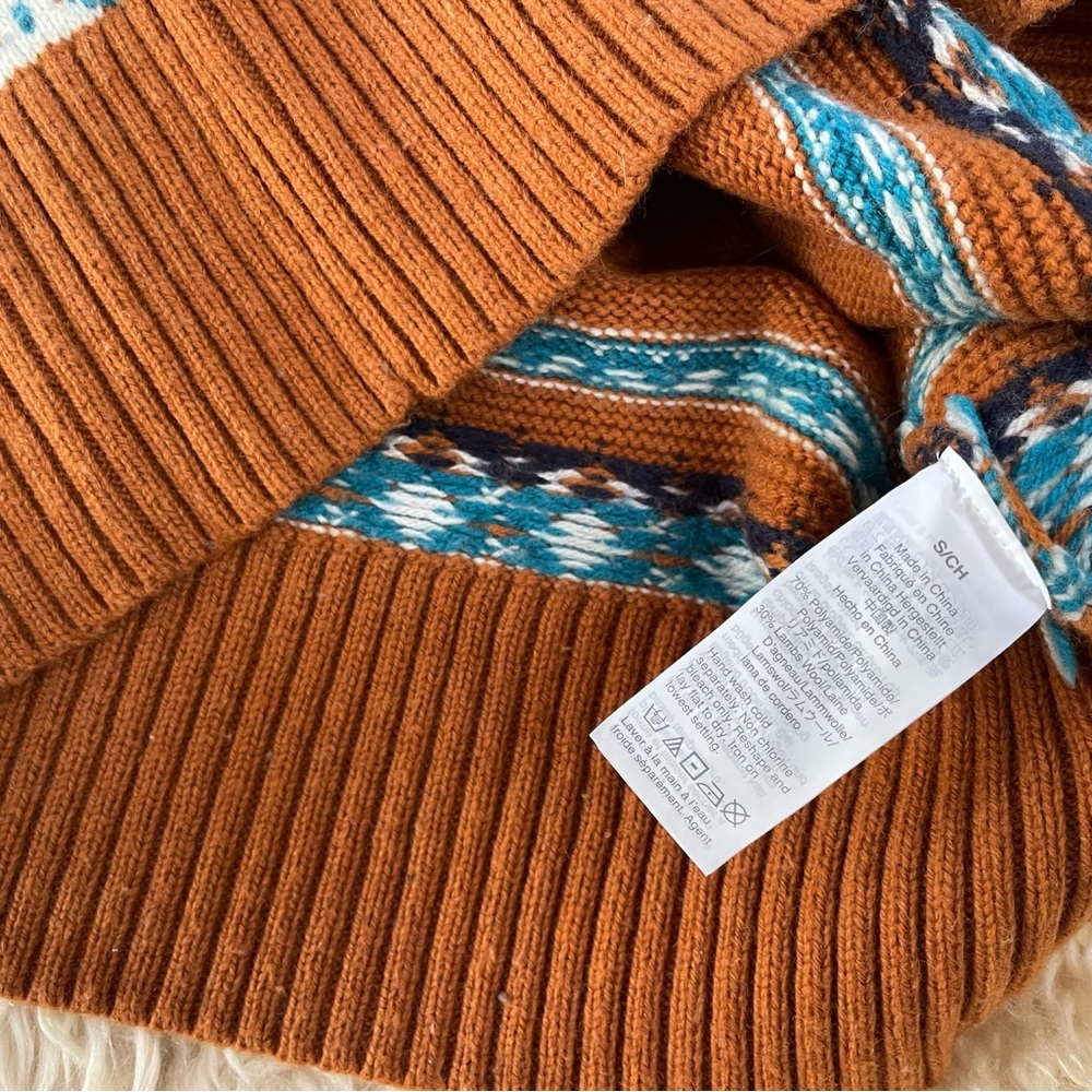 J. Crew Lambswool Sweater in Fair Isle, size S - Picture 7 of 7